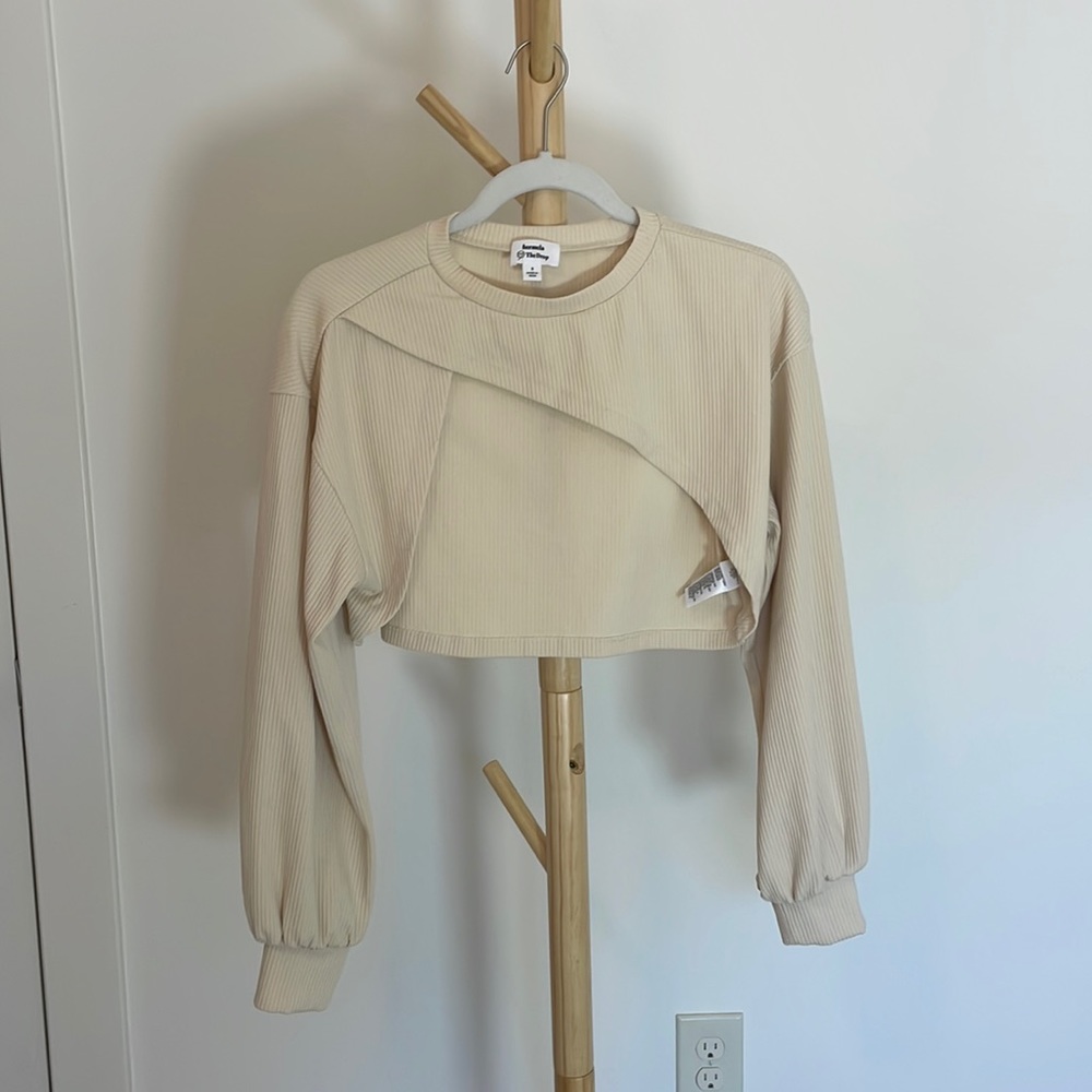The Drop/Hermela cropped ribbed top